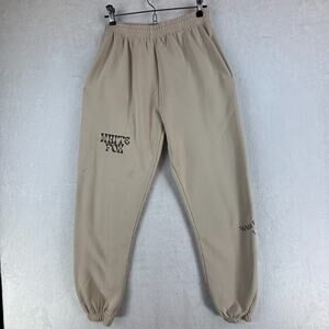 White Fox Womens Sweat Pants Tan Beige Size Small Joggers Leisure